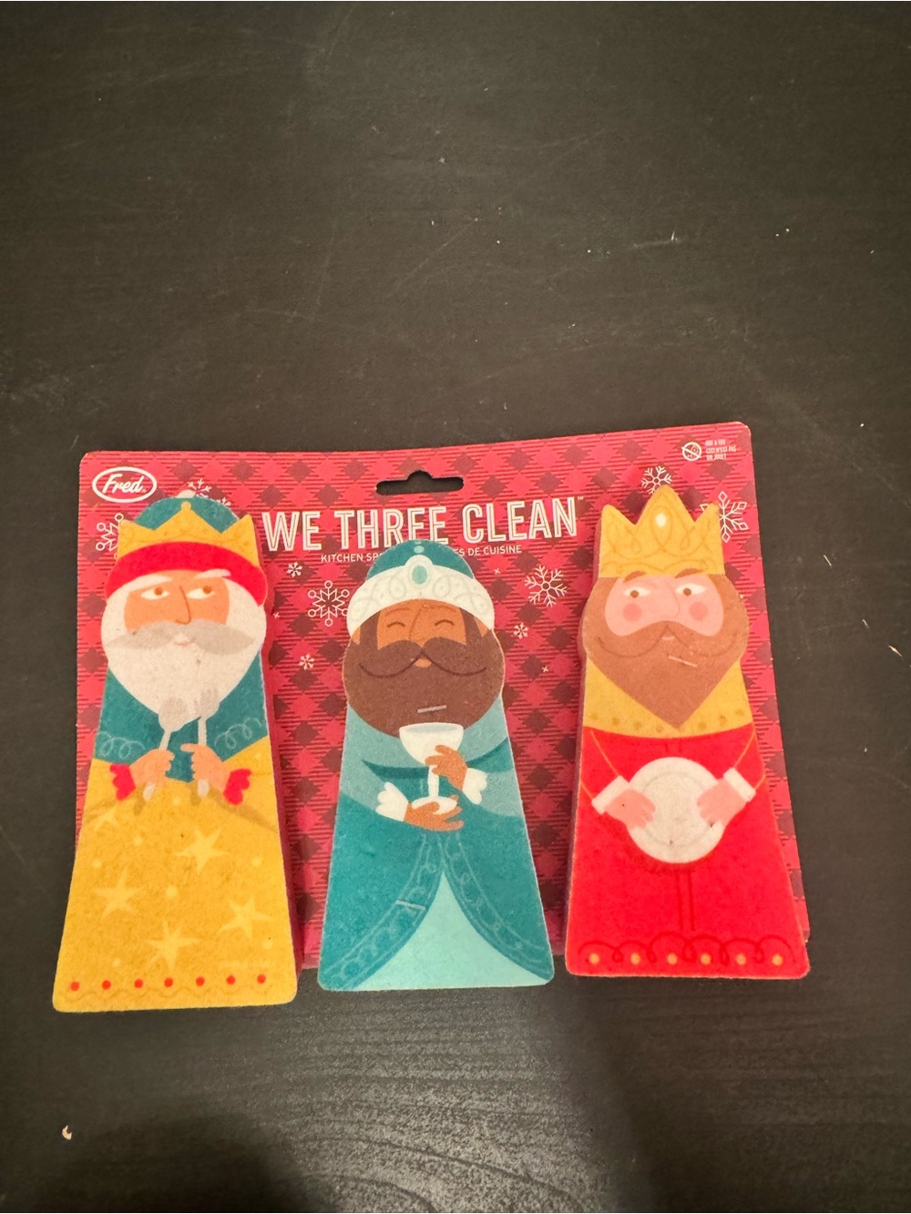 Genuine Fred Novelty Sponges We Three Clean Wise Men Christmas Holiday